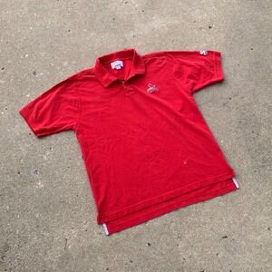 Starter St. Louis Cardinals MLB Polo Shirt Red Mens Large Embroidered Logo